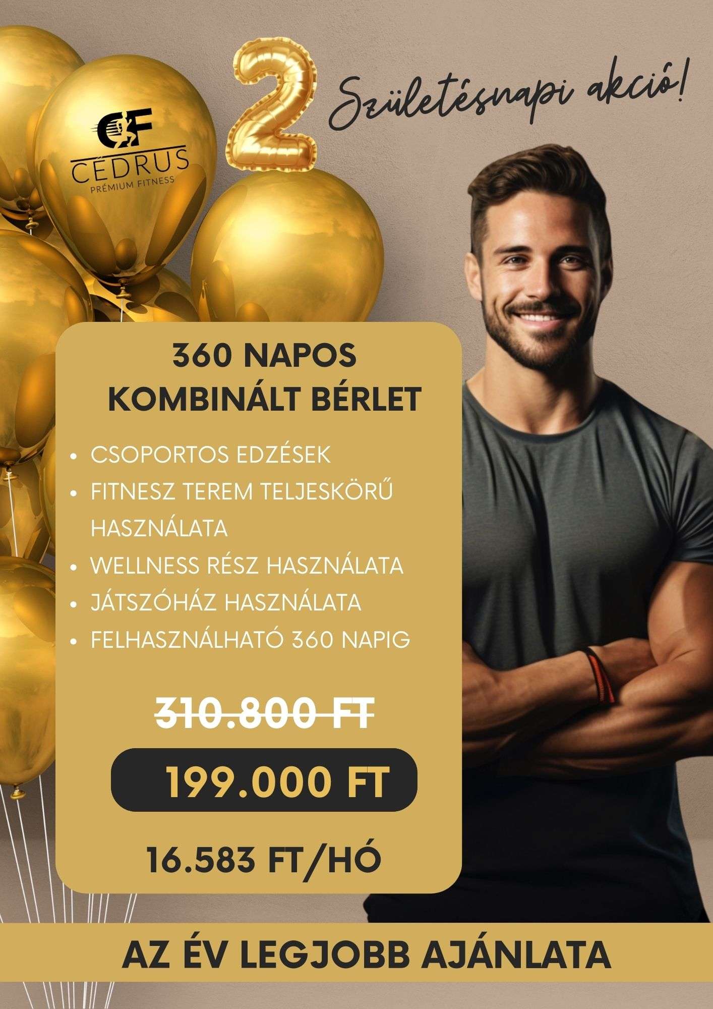 360 napos születésnapi kombinált bérlet 2024