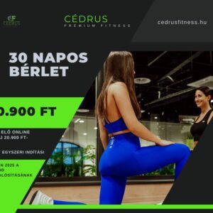 Előfizetéses bérlet - 20.900 Ft/havonta