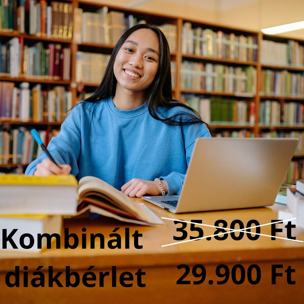 60 napos visszatérő kombinált diákbérlet