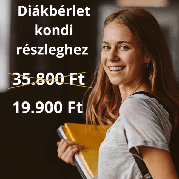 60 napos visszatérő  diák kondibérlet