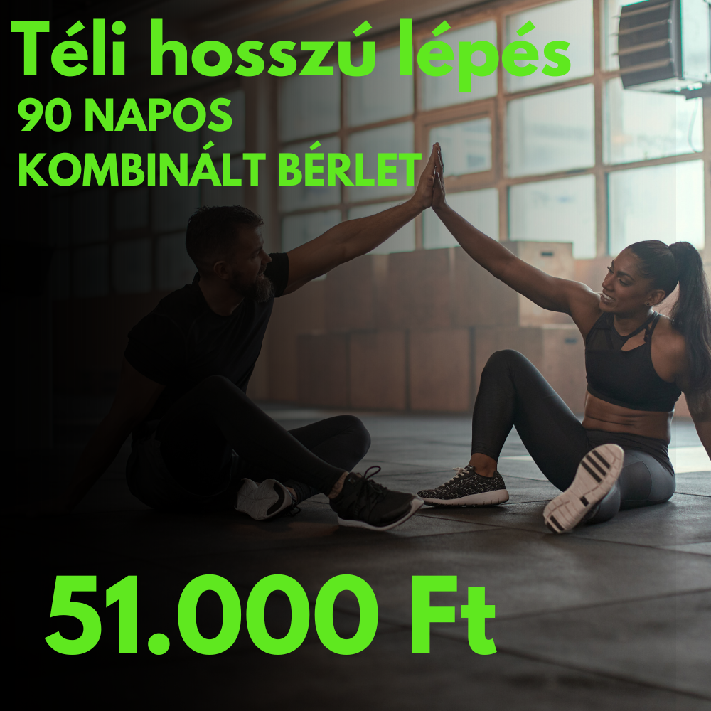 Téli hosszú lépés 90 napos kombinált bérlet
