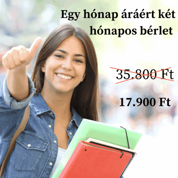 Egy hónap áráért két hónapos bérlet