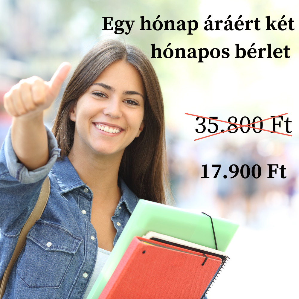 Egy hónap áráért két hónapos bérlet