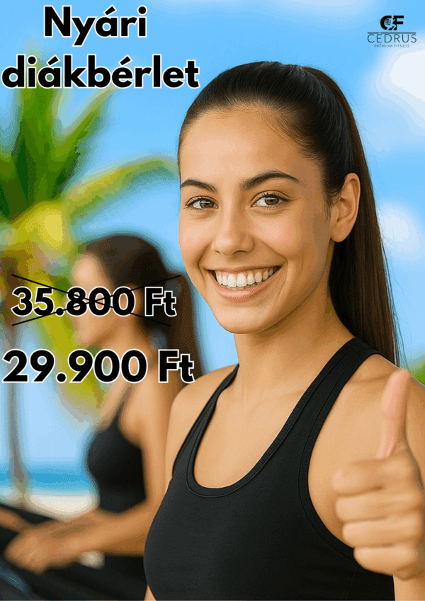 Summer 2 hónapos diákbérlet + 14 nap szabadság