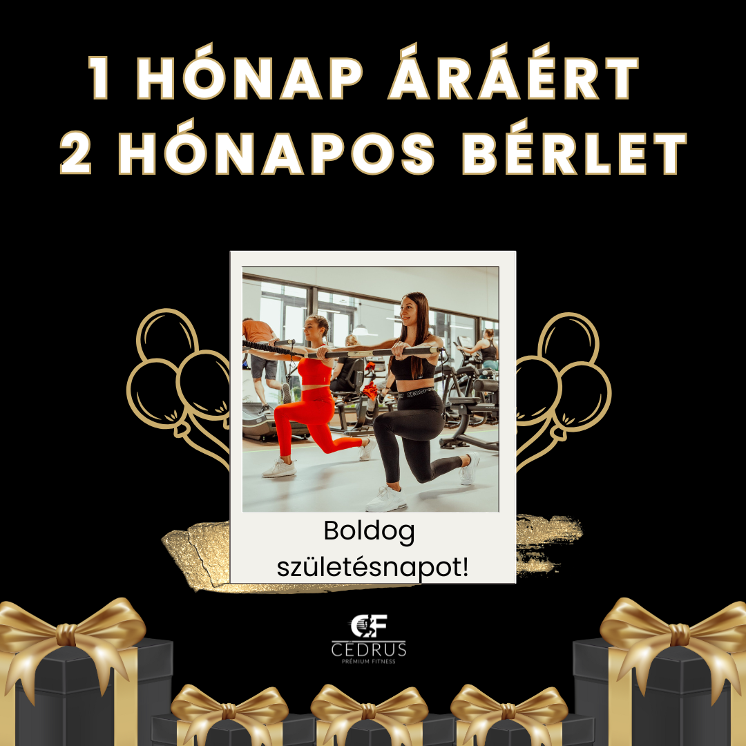 1 hónap áráért 2 hónapos kombinált bérlet