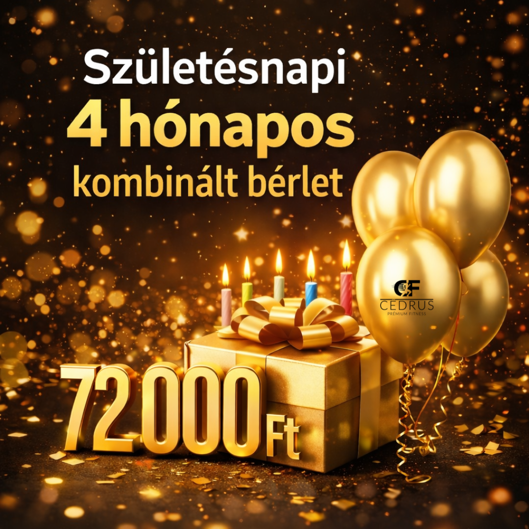 Születésnapi 4 hónapos kombinált bérlet