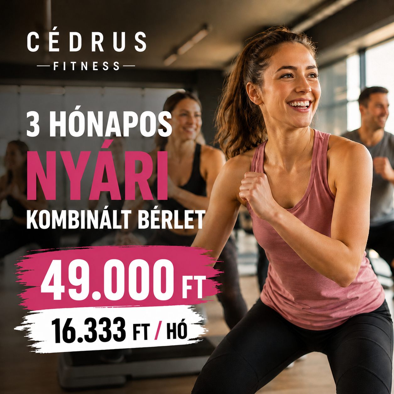 3 hónapos nyári kombinált bérlet 2026